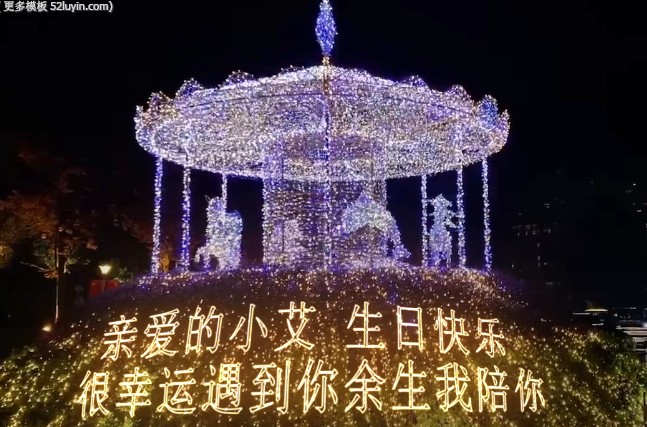0105夜晚旋转木马祝福表白